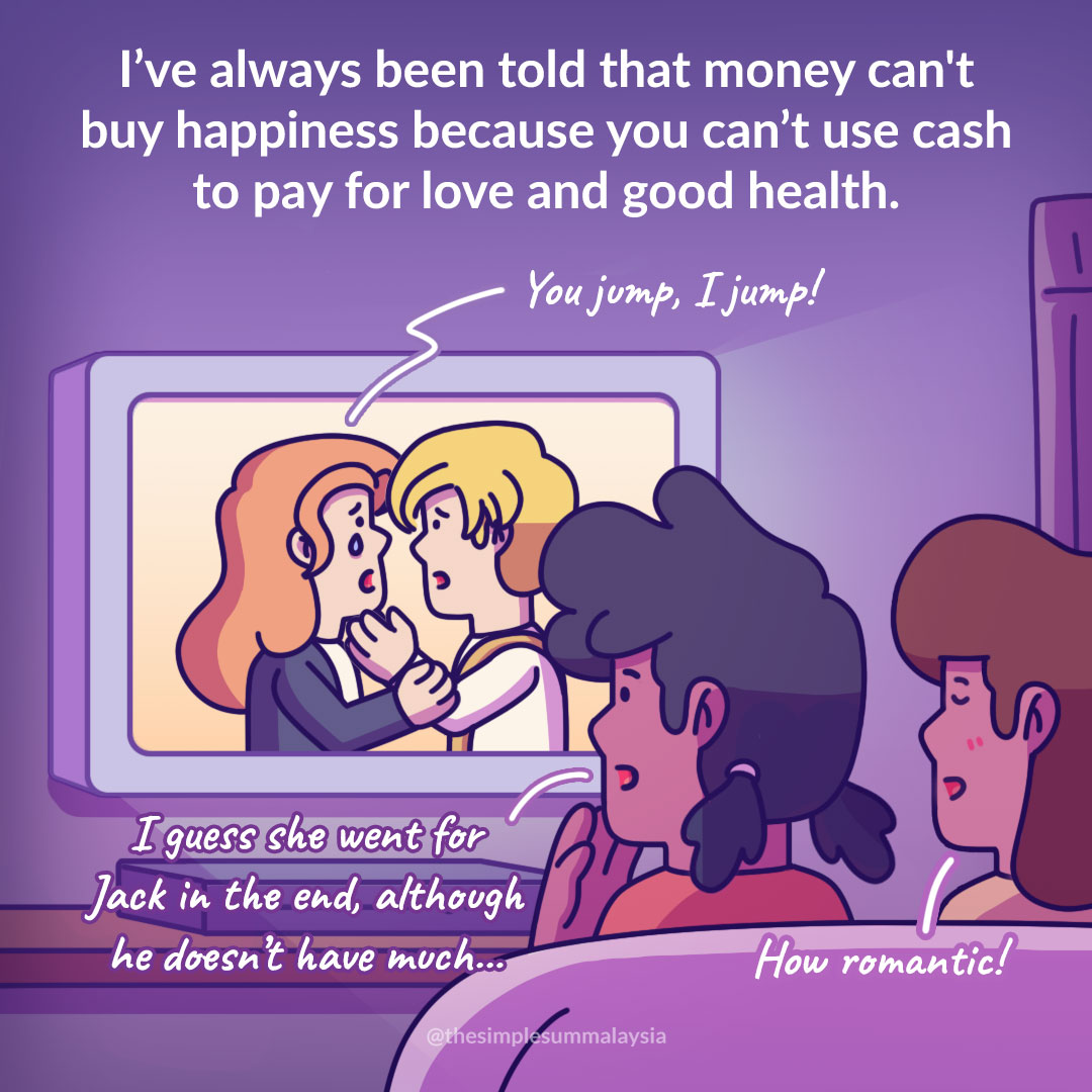 Here's a comic that explains how money can possibly buy happiness.