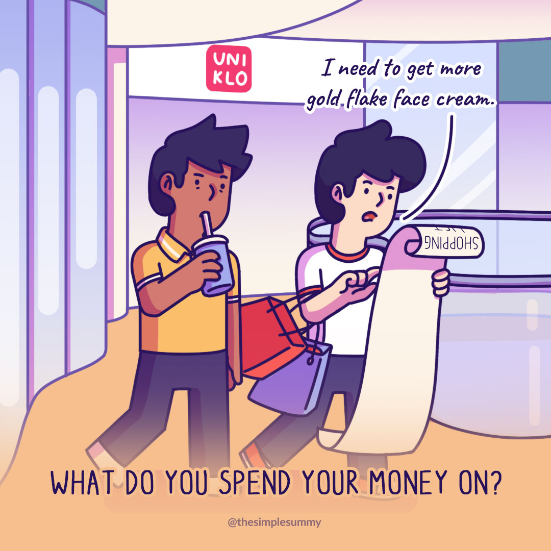 spending money